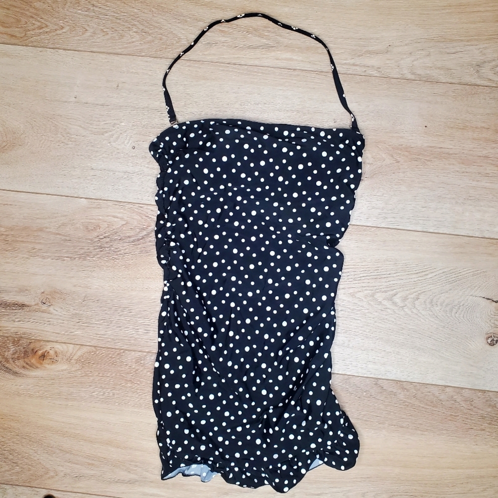 25) XHILARATION Circa 1930s Polka-dot Top Sz. M